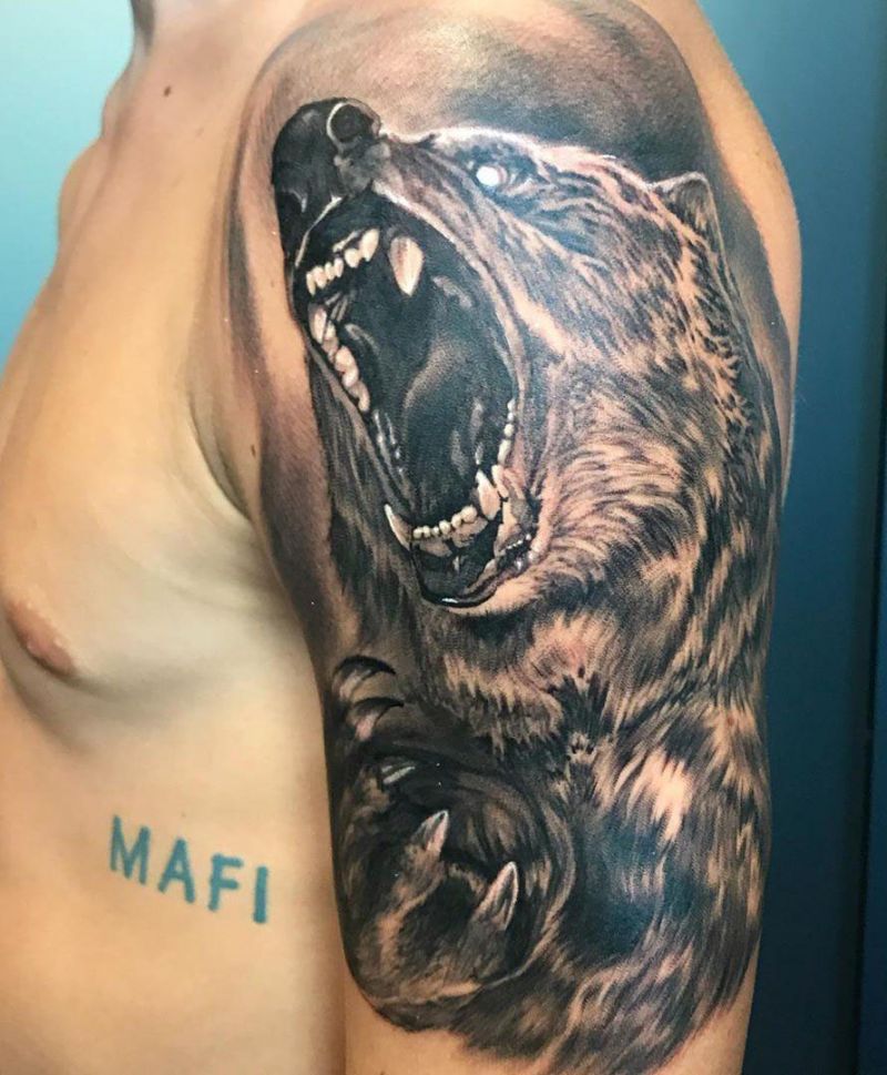 Fierce Bear Tattoos You Will Like to Try