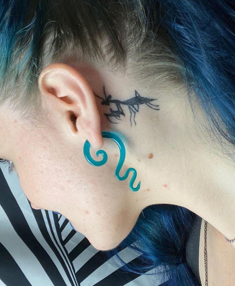 Pretty Behind the Ear Tattoos to Inspire You