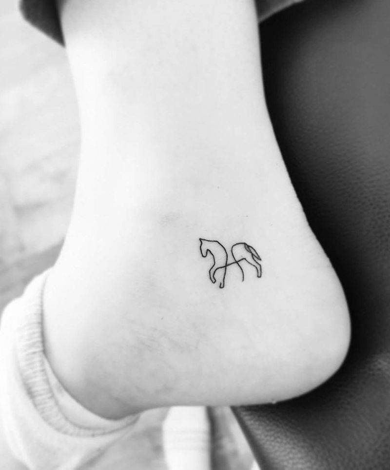 Pretty Horse Tattoos Let You March Forward Courageously