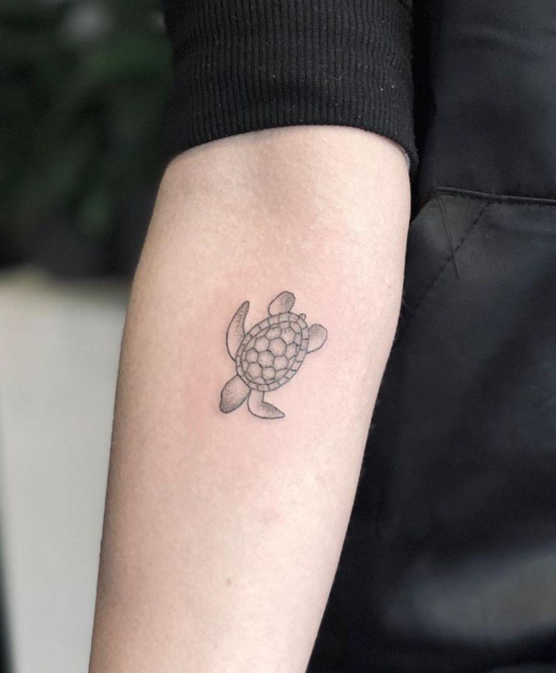 Pretty Tortoise Tattoos Hope to Bring You Luck