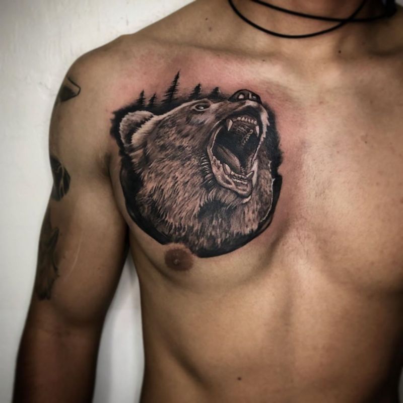 Fierce Bear Tattoos You Will Like to Try