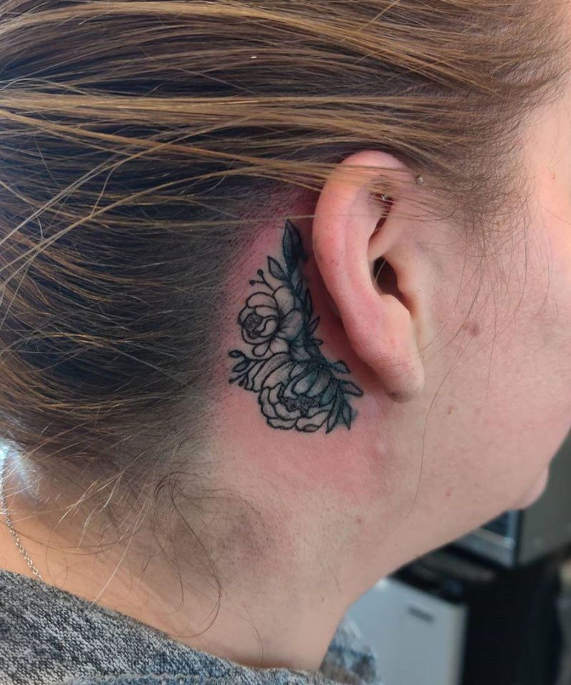 Pretty Behind the Ear Tattoos to Inspire You