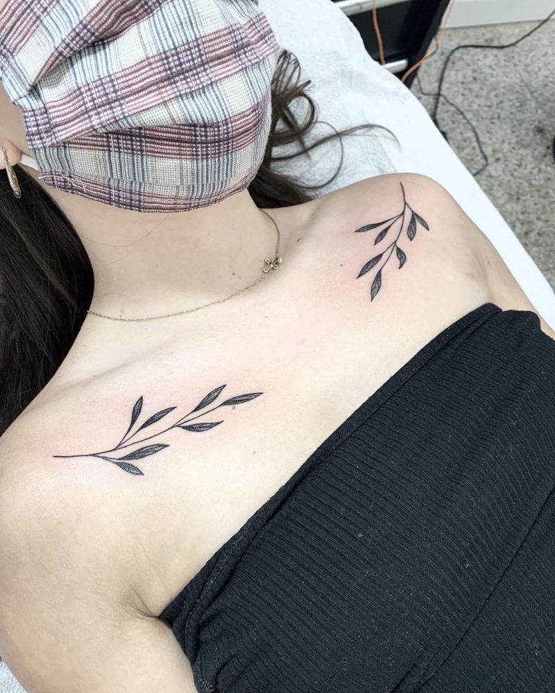 Pretty Leaf Tattoos Make You Elegant and Beautiful