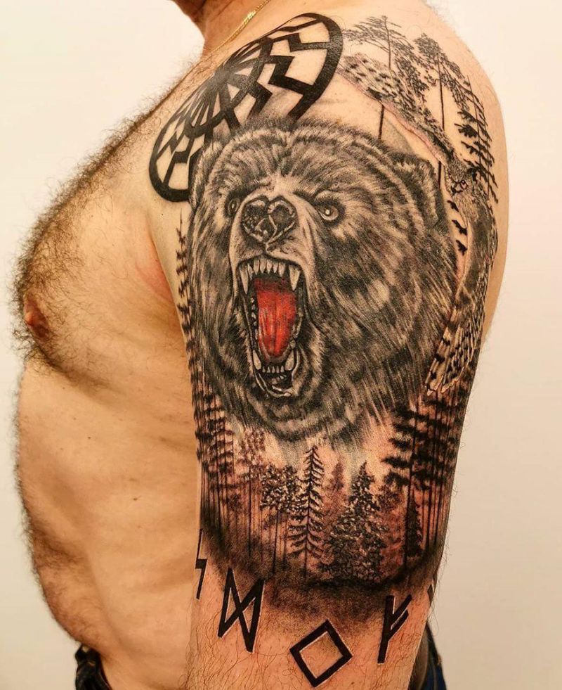 Fierce Bear Tattoos You Will Like to Try