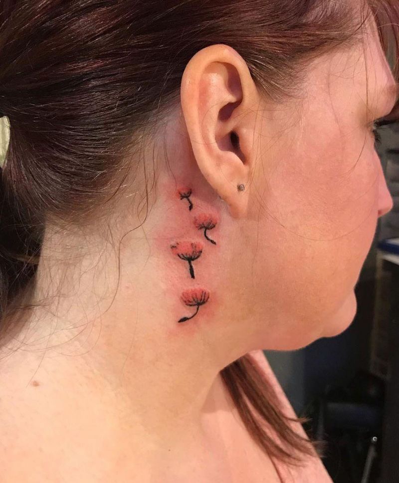 Pretty Behind the Ear Tattoos to Inspire You