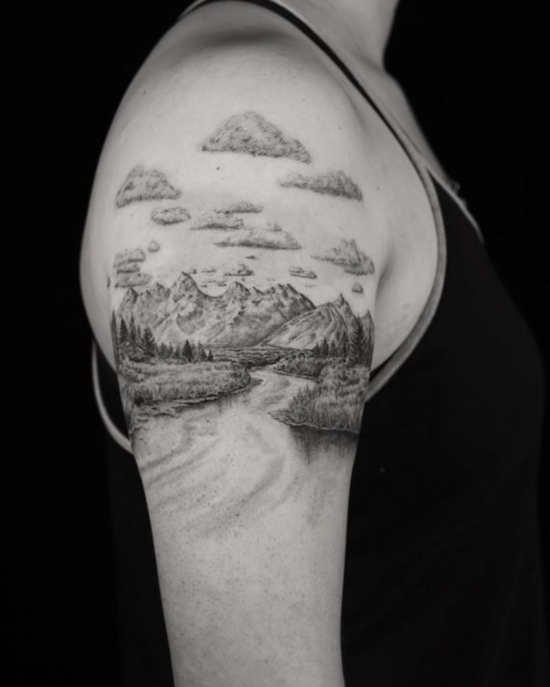 Pretty Hiking Tattoos Inspire You to Go Hiking