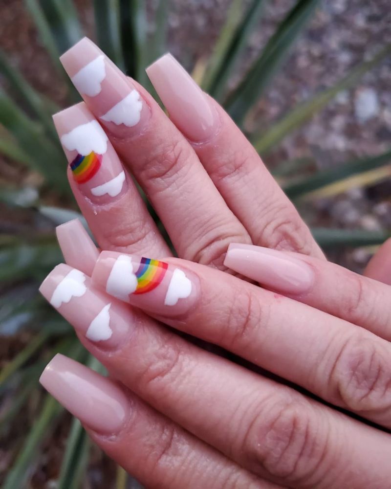 Trendy Rainbow Nail Art Designs for Summer