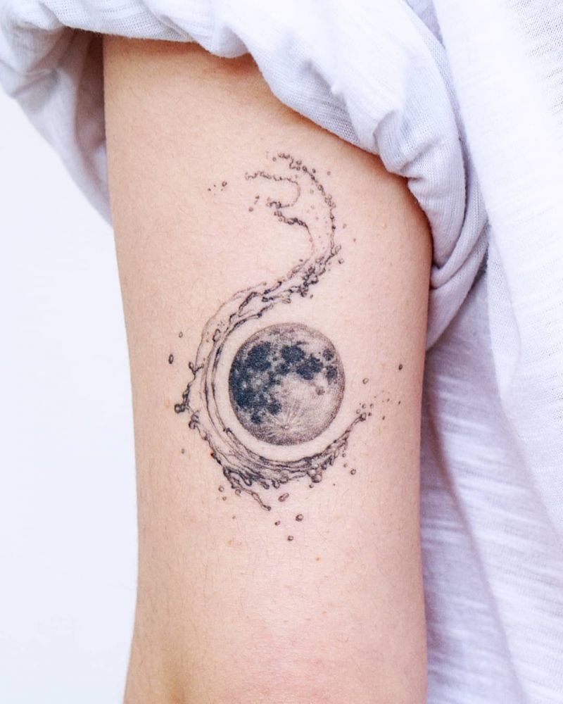 Pretty Wave Tattoos That Give You an Unexpected Feeling