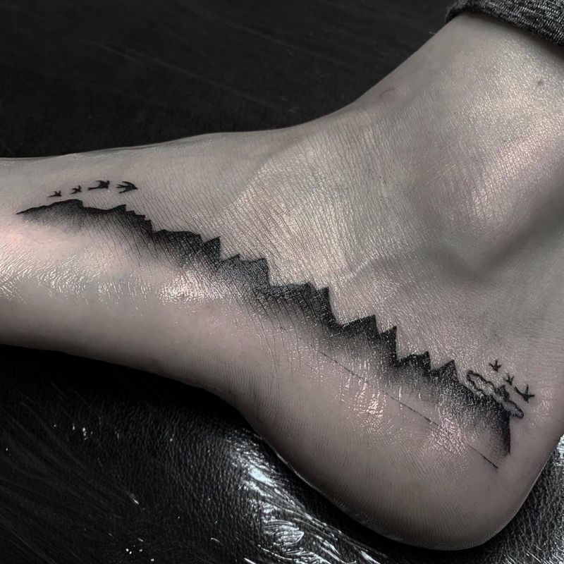 Pretty Hiking Tattoos Inspire You to Go Hiking