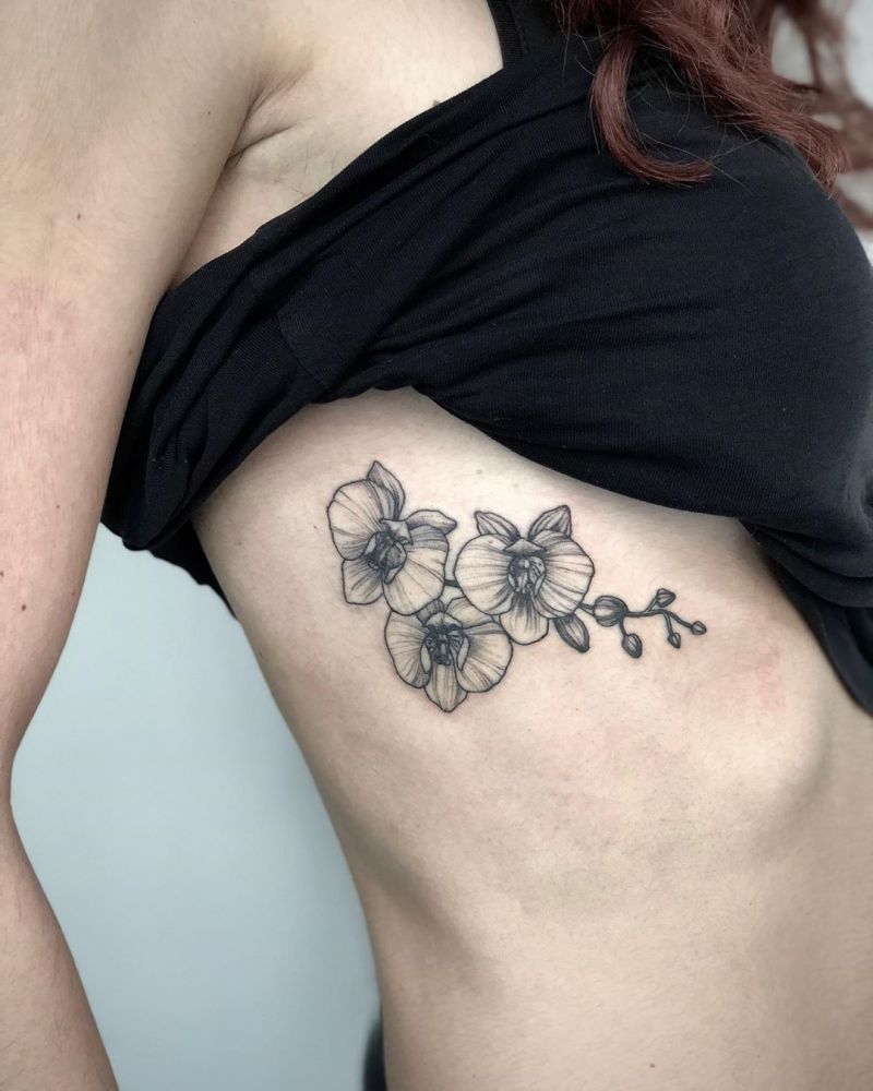 Pretty Orchid Tattoos that Can Enhance Your Temperament