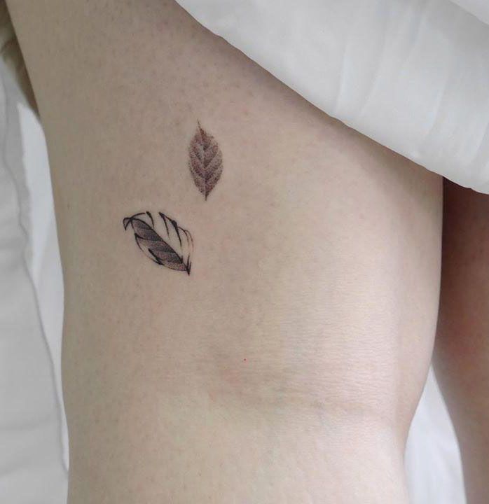 Pretty Leaf Tattoos Make You Elegant and Beautiful