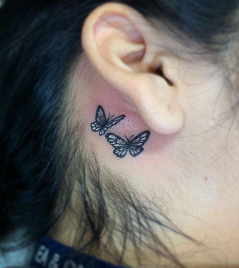 Pretty Behind the Ear Tattoos to Inspire You