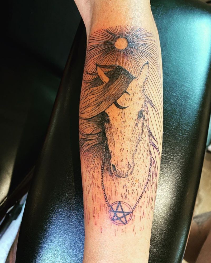 Pretty Horse Tattoos Let You March Forward Courageously