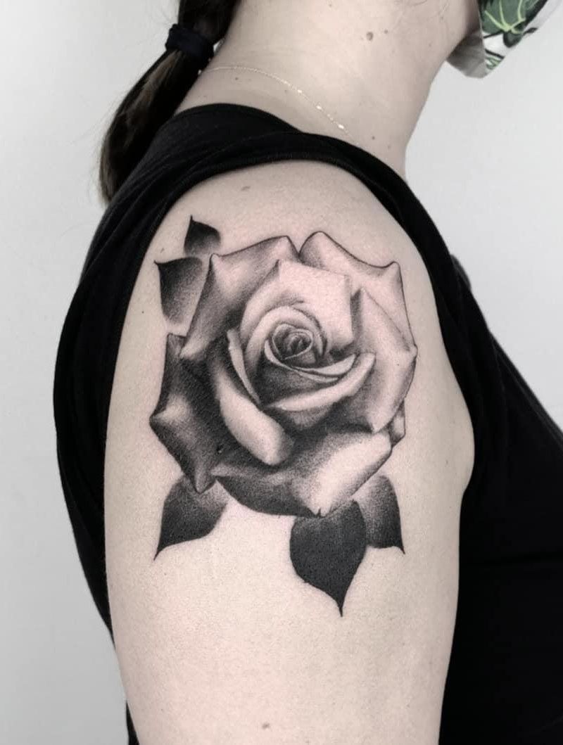 Pretty Rose Tattoos Make Your Life Full of Romance