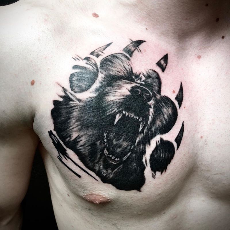 Fierce Bear Tattoos You Will Like to Try