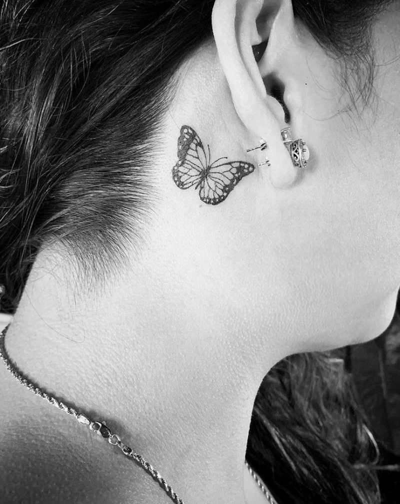 Pretty Behind the Ear Tattoos to Inspire You