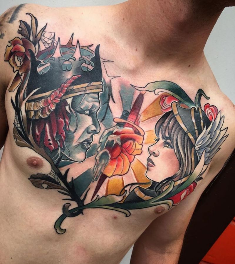 Pretty Chest Tattoos For Men to Inspire You