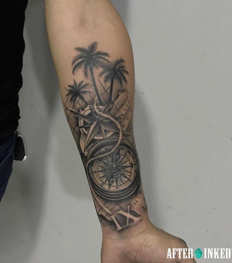 Pretty Palm Tree Tattoos will Make You Want to Try