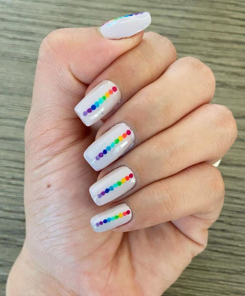 Trendy Rainbow Nail Art Designs for Summer