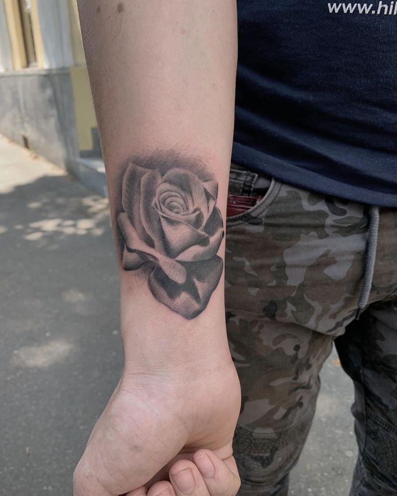 Pretty Rose Tattoos Make Your Life Full of Romance