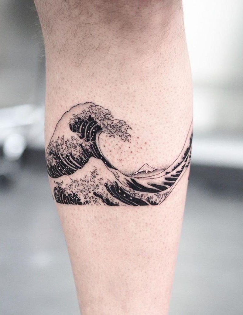 Pretty Wave Tattoos That Give You an Unexpected Feeling