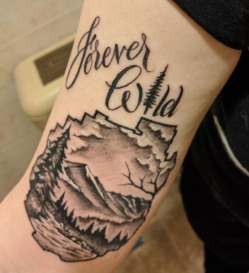 Pretty Hiking Tattoos Inspire You to Go Hiking