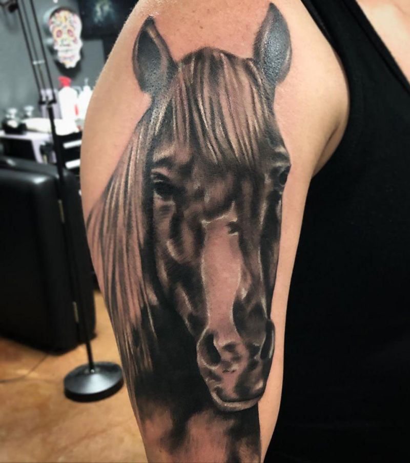 Pretty Horse Tattoos Let You March Forward Courageously