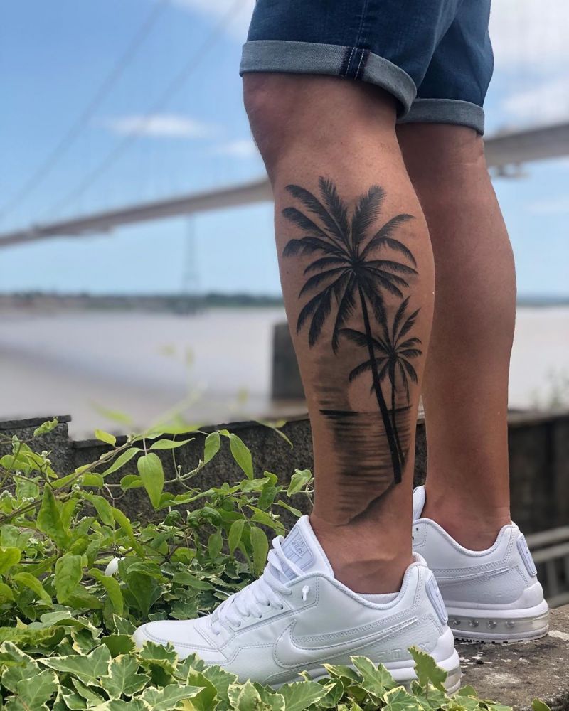 Pretty Palm Tree Tattoos will Make You Want to Try