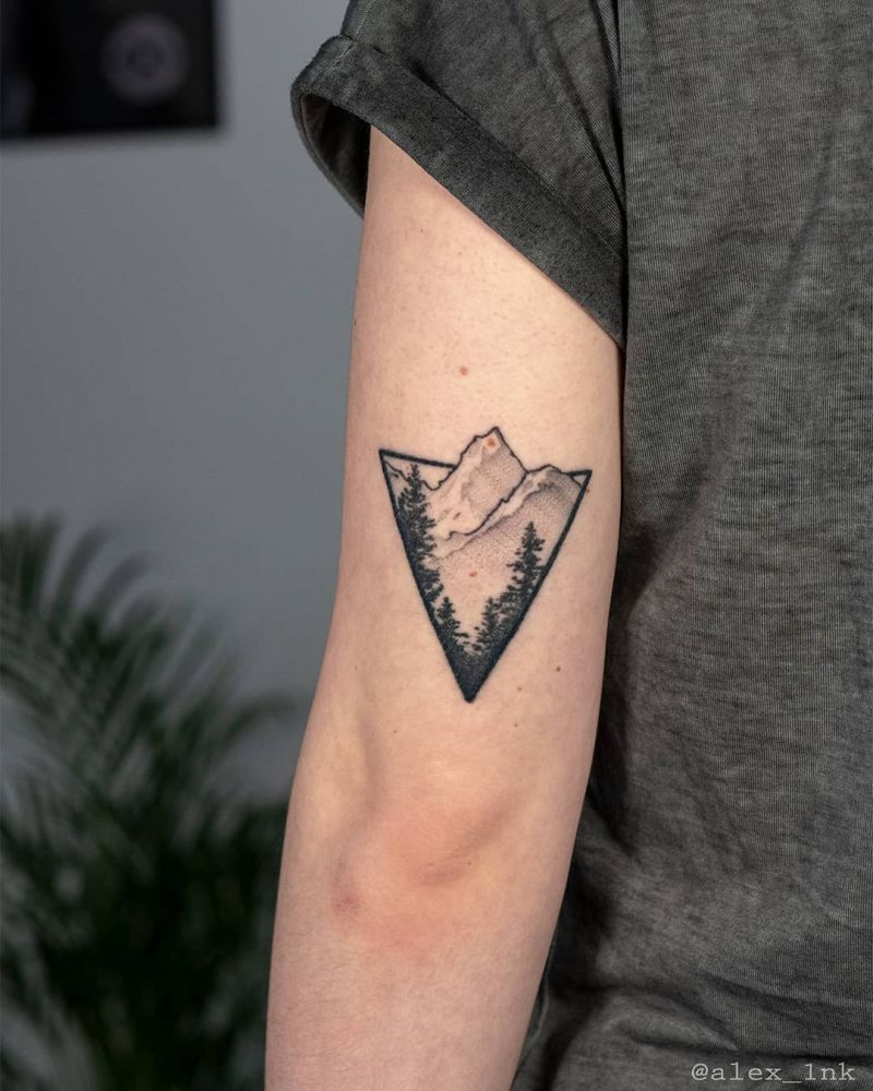 Pretty Hiking Tattoos Inspire You to Go Hiking