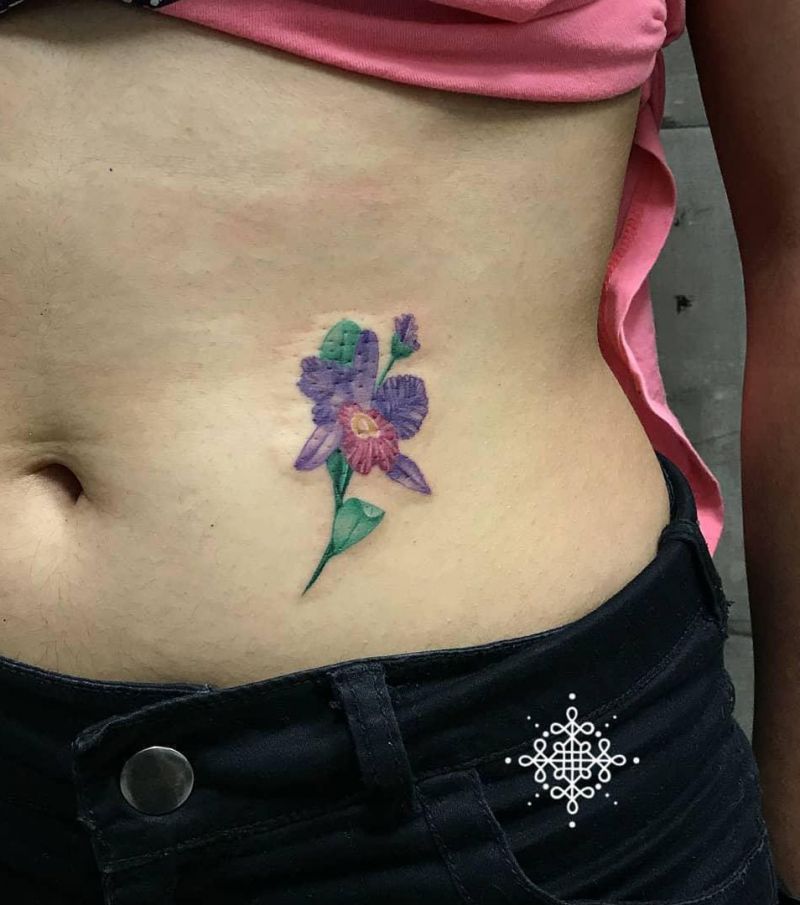 Pretty Orchid Tattoos that Can Enhance Your Temperament