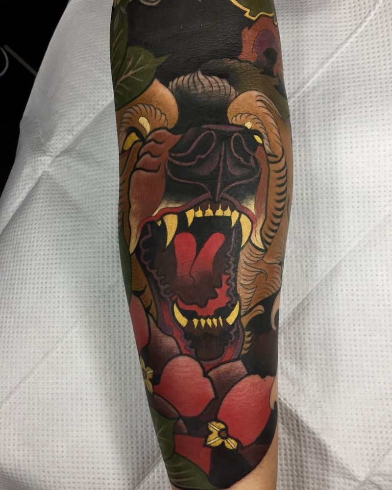 Fierce Bear Tattoos You Will Like to Try