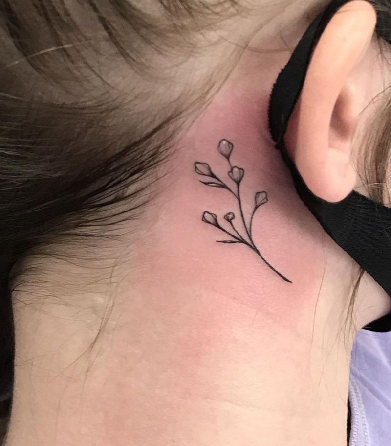 Pretty Behind the Ear Tattoos to Inspire You