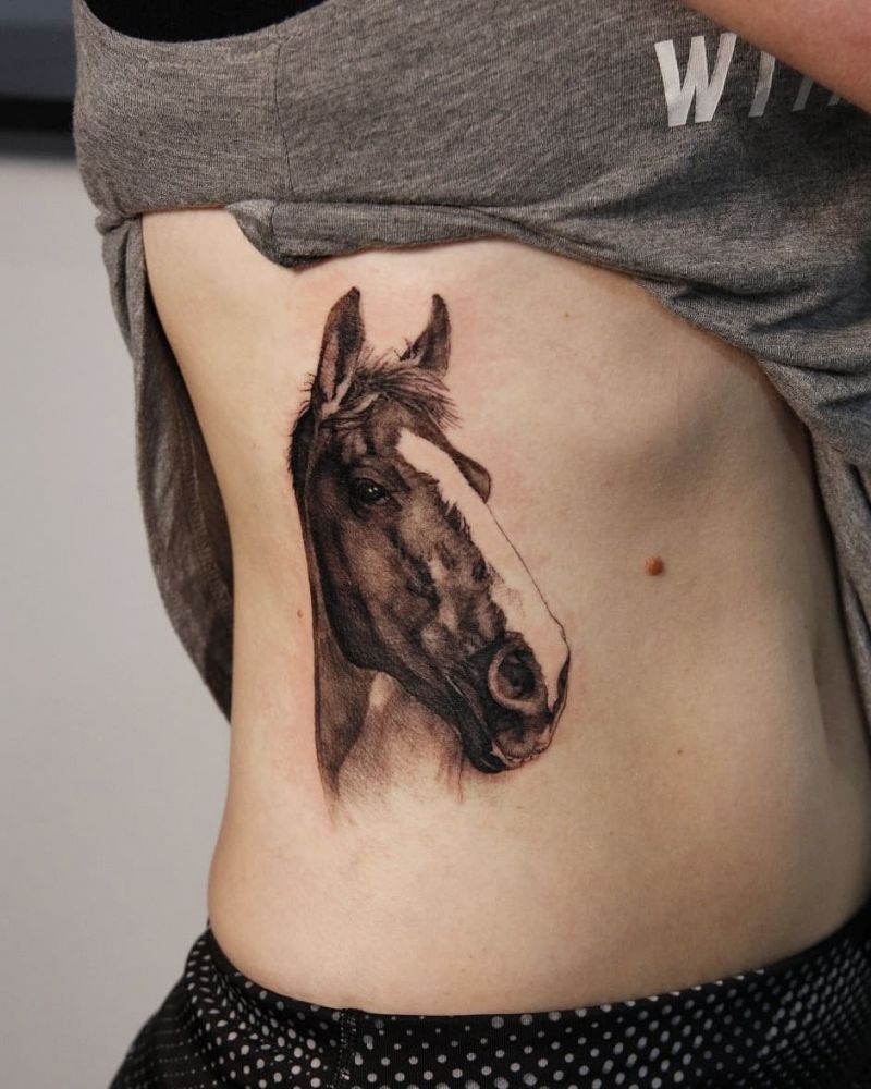 Pretty Horse Tattoos Let You March Forward Courageously