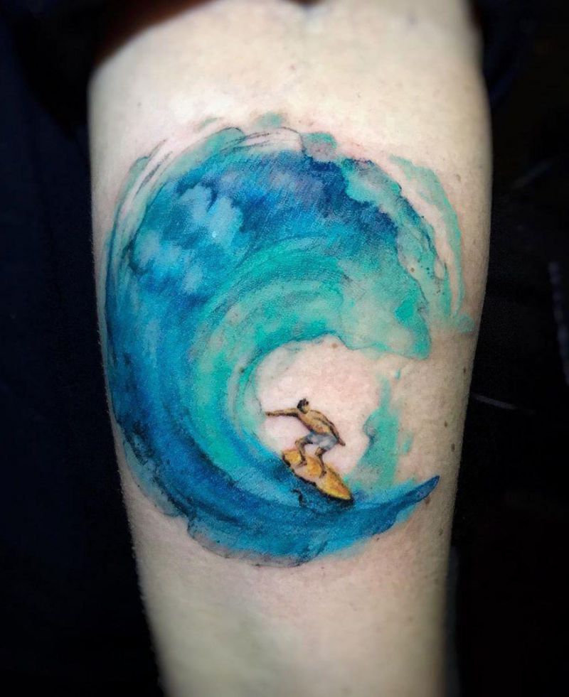 Pretty Wave Tattoos That Give You an Unexpected Feeling