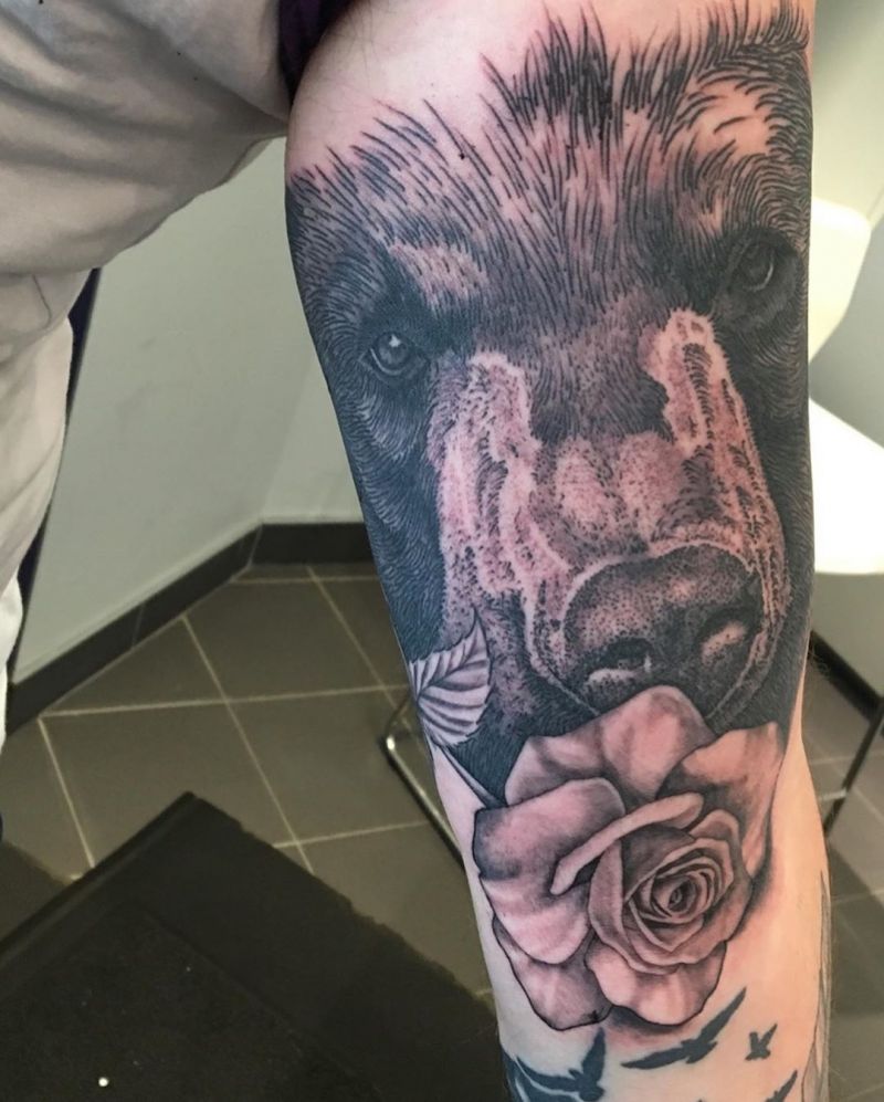 Fierce Bear Tattoos You Will Like to Try