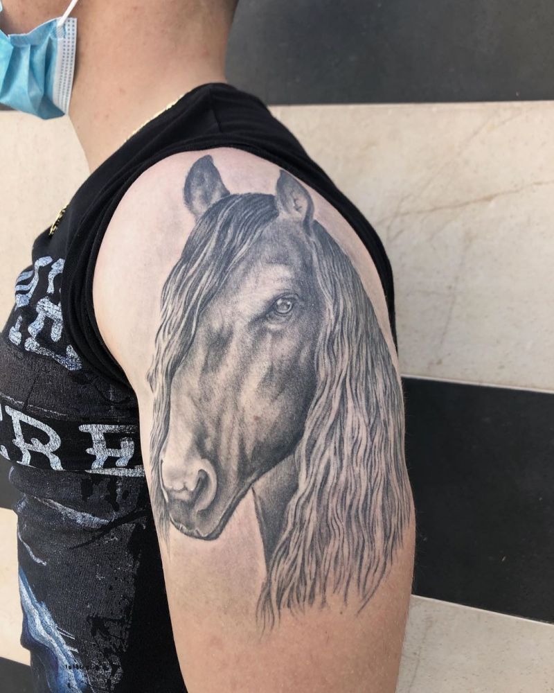 Pretty Horse Tattoos Let You March Forward Courageously