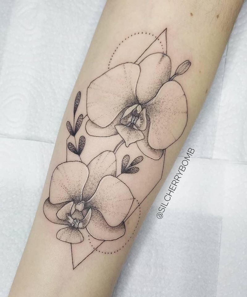 Pretty Orchid Tattoos that Can Enhance Your Temperament