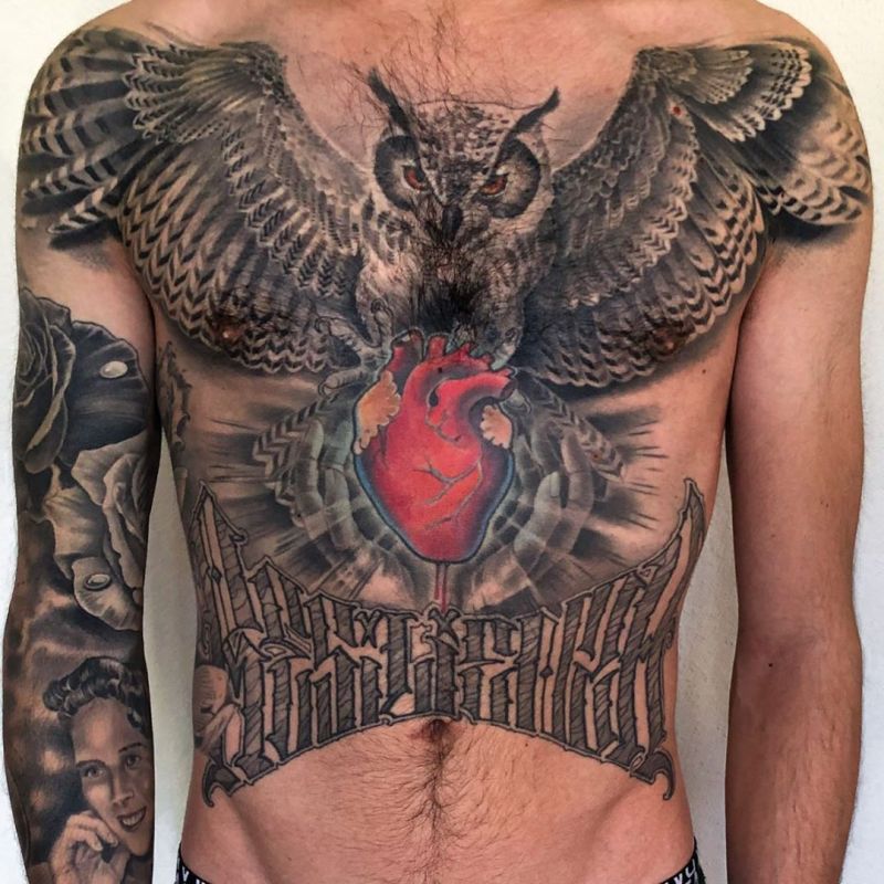 Pretty Chest Tattoos For Men to Inspire You
