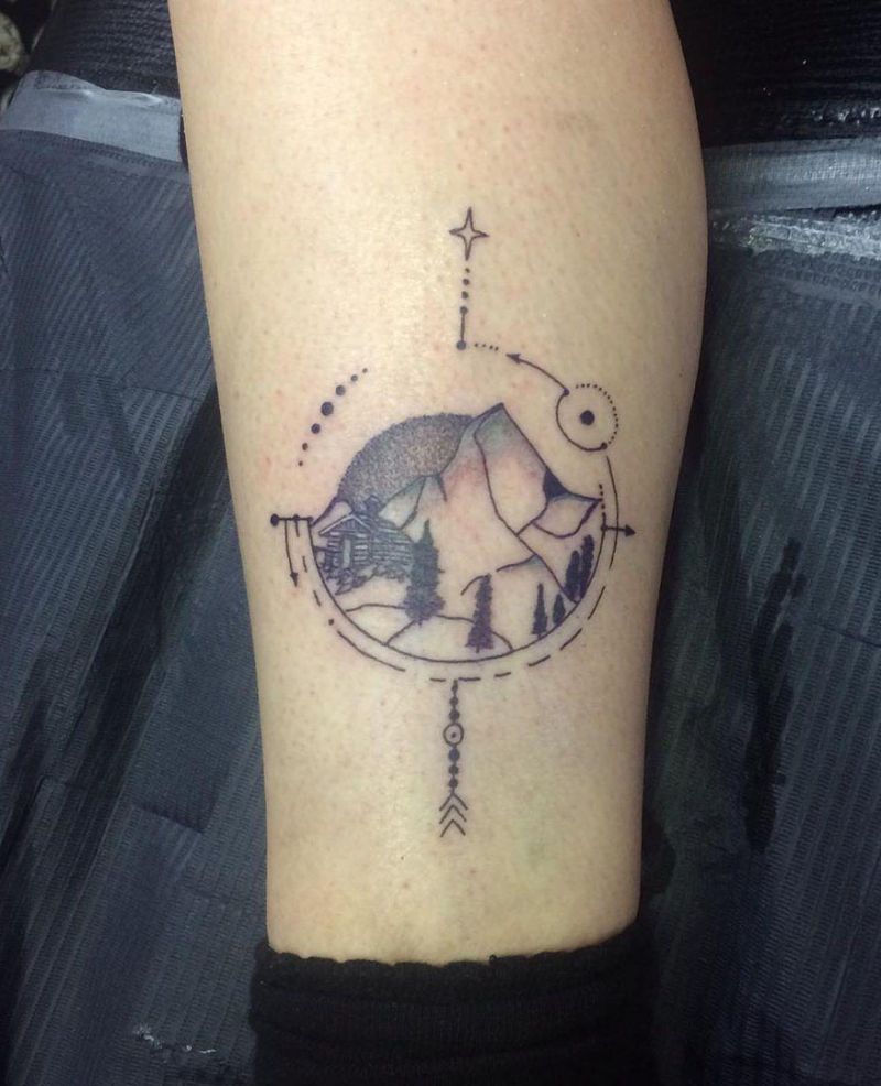 Pretty Hiking Tattoos Inspire You to Go Hiking