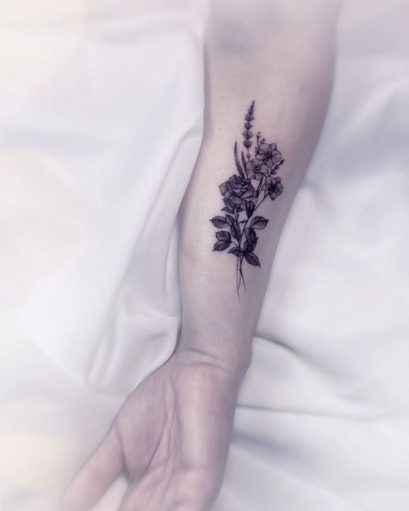 Pretty Orchid Tattoos that Can Enhance Your Temperament