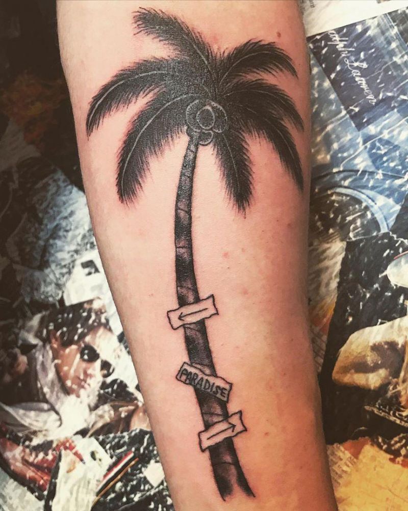 Pretty Palm Tree Tattoos will Make You Want to Try