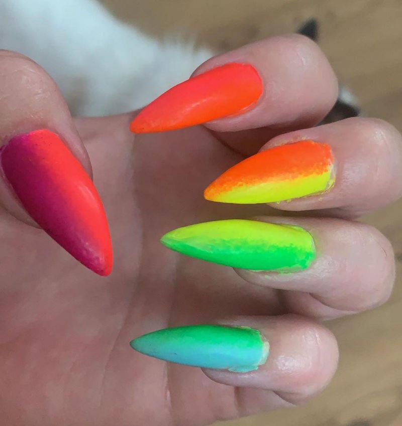 Trendy Rainbow Nail Art Designs for Summer