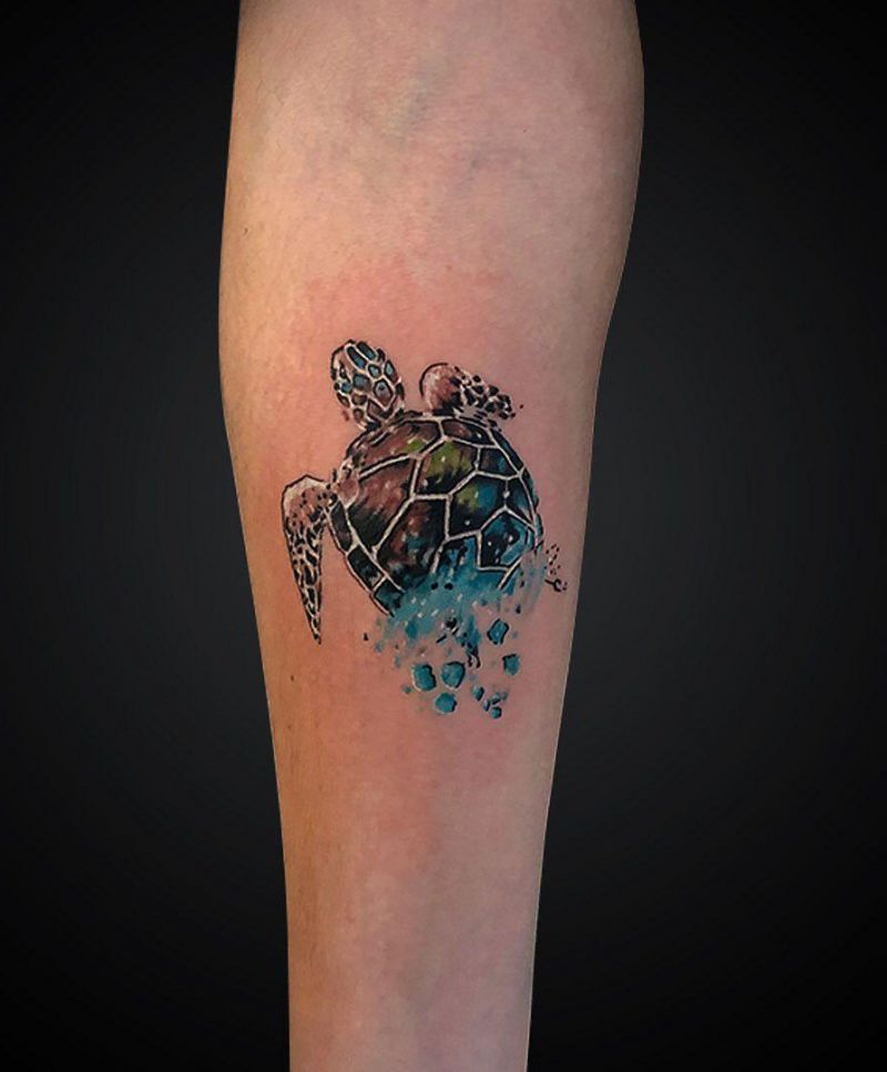 Pretty Tortoise Tattoos Hope to Bring You Luck