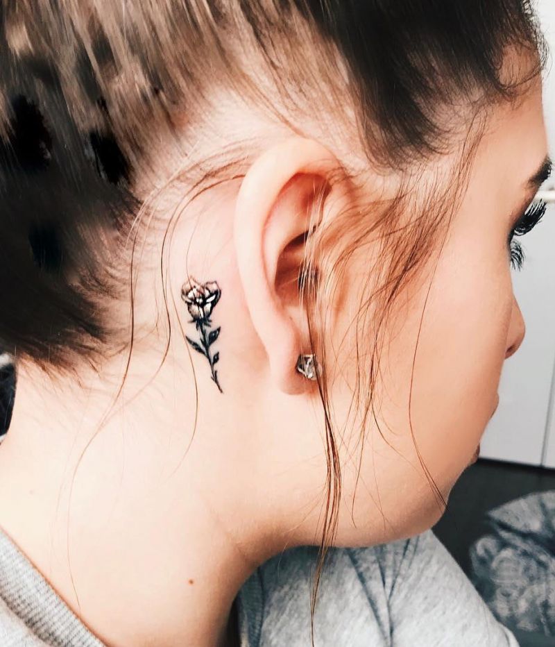 Pretty Behind the Ear Tattoos to Inspire You