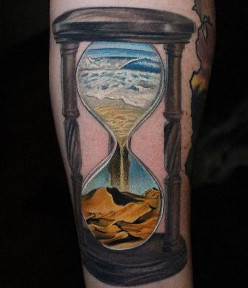 Wonderful Hourglass Tattoos Let You Know How to Cherish Time