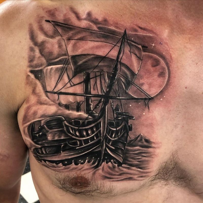 Pretty Chest Tattoos For Men to Inspire You