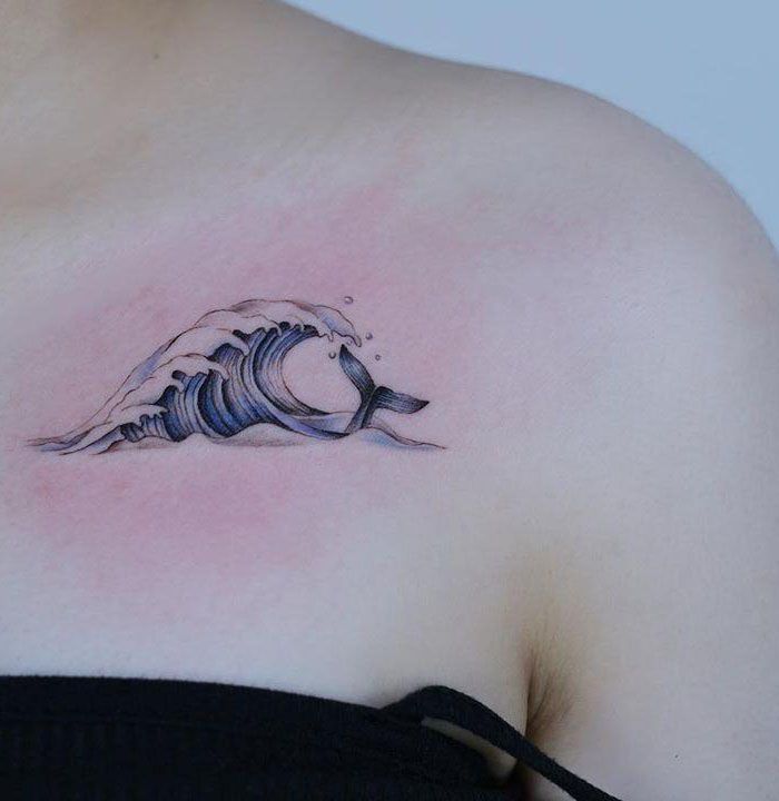 Pretty Wave Tattoos That Give You an Unexpected Feeling