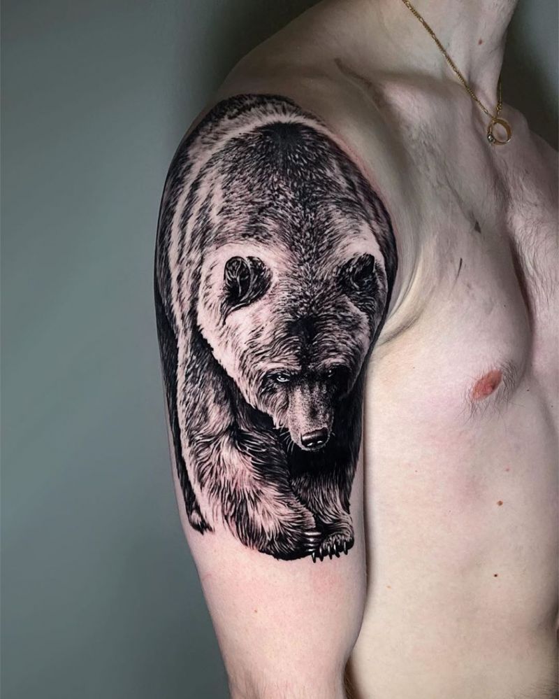 Fierce Bear Tattoos You Will Like to Try