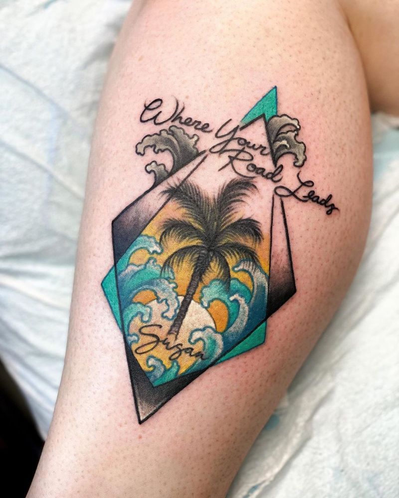 Pretty Palm Tree Tattoos will Make You Want to Try