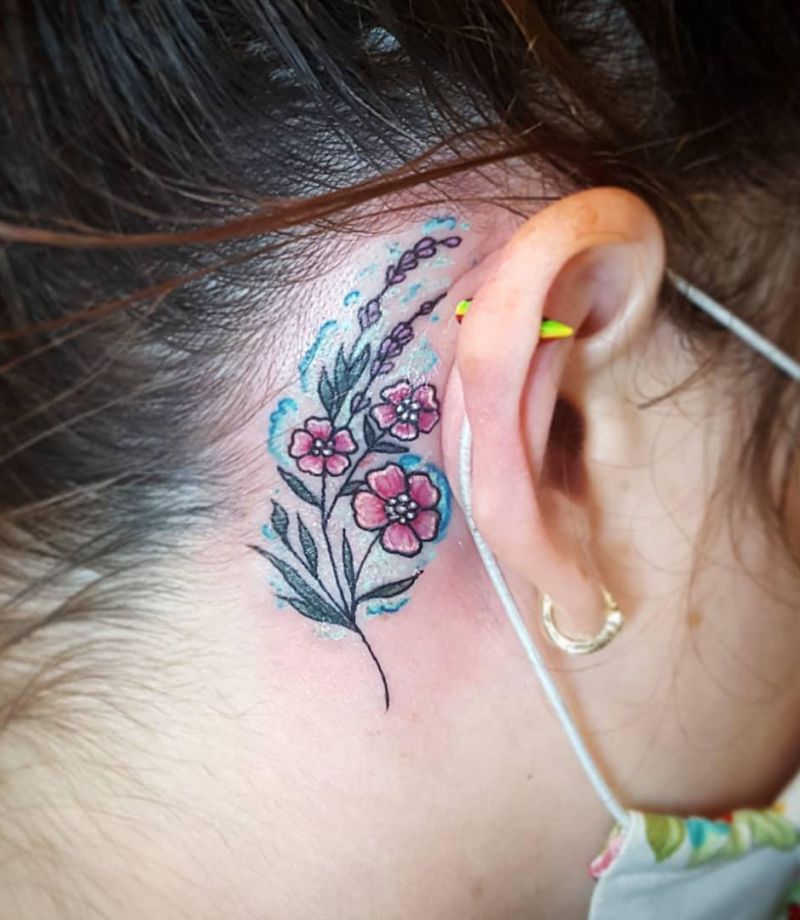 Pretty Behind the Ear Tattoos to Inspire You